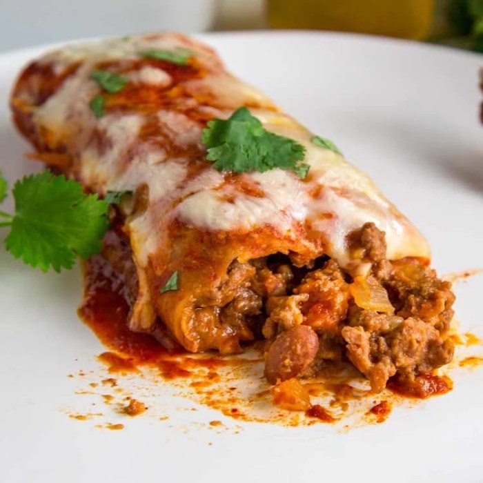 Beef enchilada recipe with red sauce