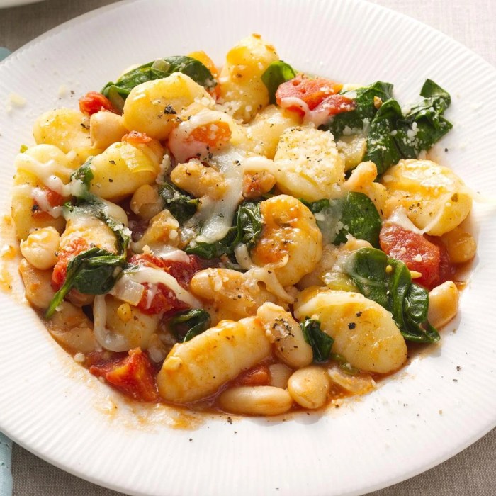 Gnocchi recipe beans white recipes italian taste pasta potato vegetarian sauce dishes ideas casserole dish healthy meal sausage skillet peas